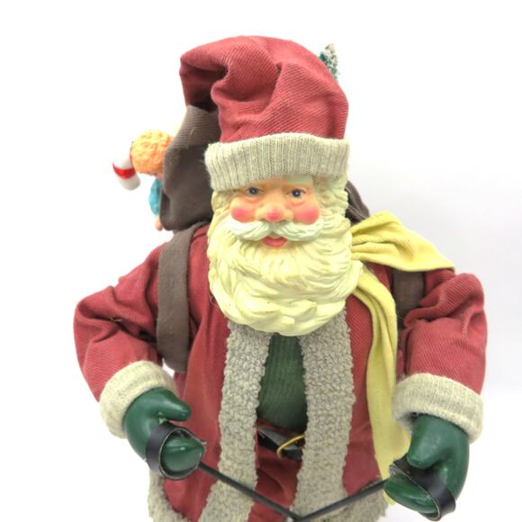 Vintage Clothtique Style Skiing Santa 9.5" Possible Dreams Christmas Figurine - Picture 2 of 10